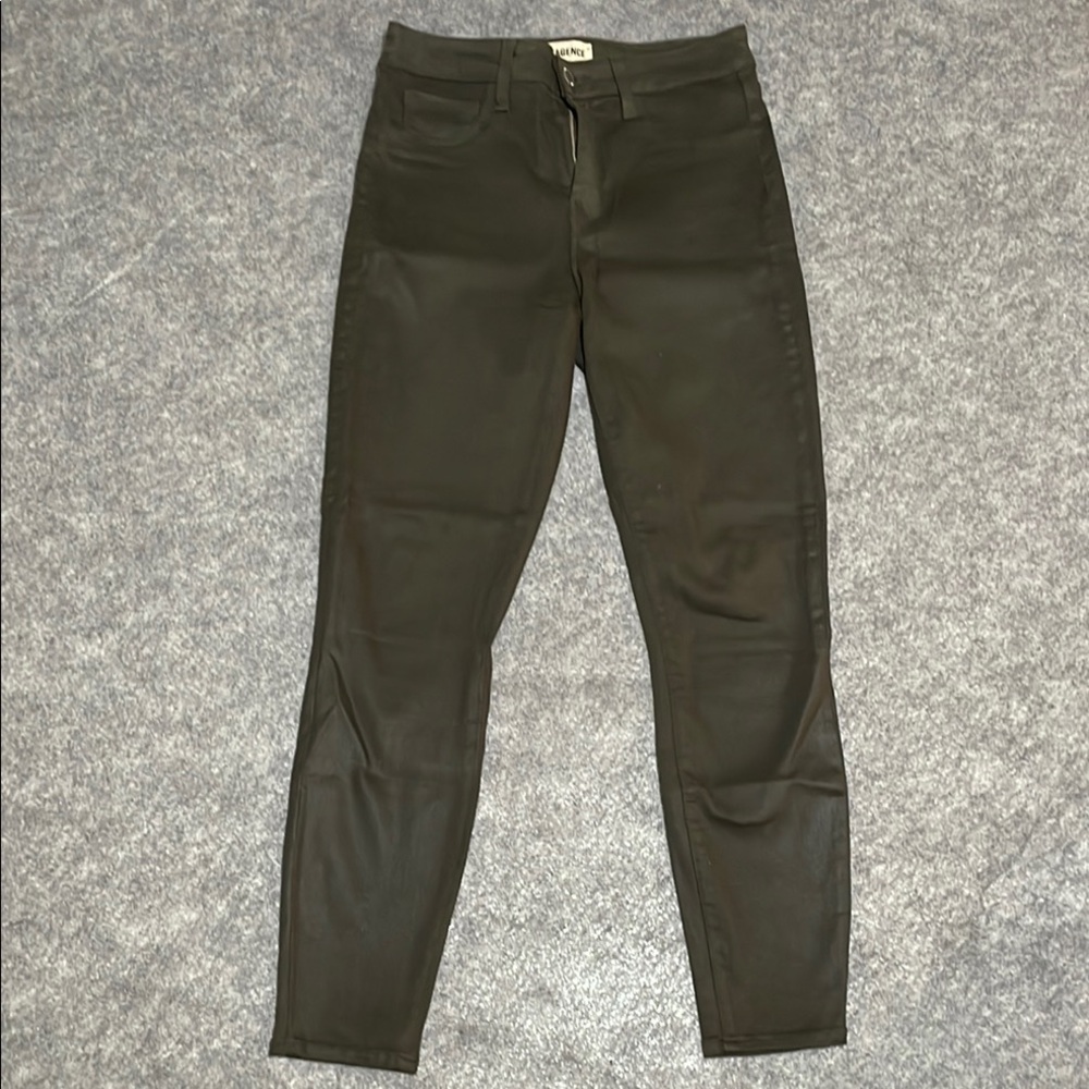 L’Agence Margot Skinny Green Pants - Picture 1 of 5